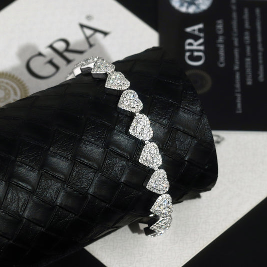Heart Shaped Tennis Bracelet